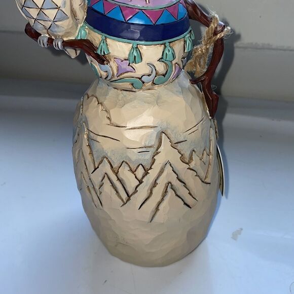 New in box Jim Shore 2013 Have A Hoot This Winter Snowman with Owl Figurine - Picture 3 of 6